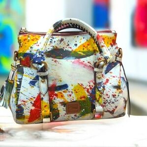 NWT! Limited Edition Collections Colorful Abstract Dooney & Bourke